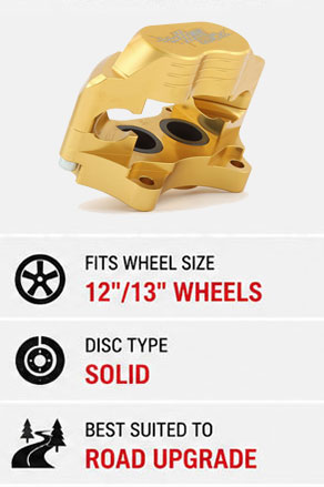 Mini Sport 8.4-inch solid-disc alloy four-piston caliper system