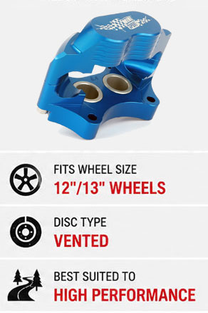Mini Sport 8.4-inch vented alloy four-piston caliper system