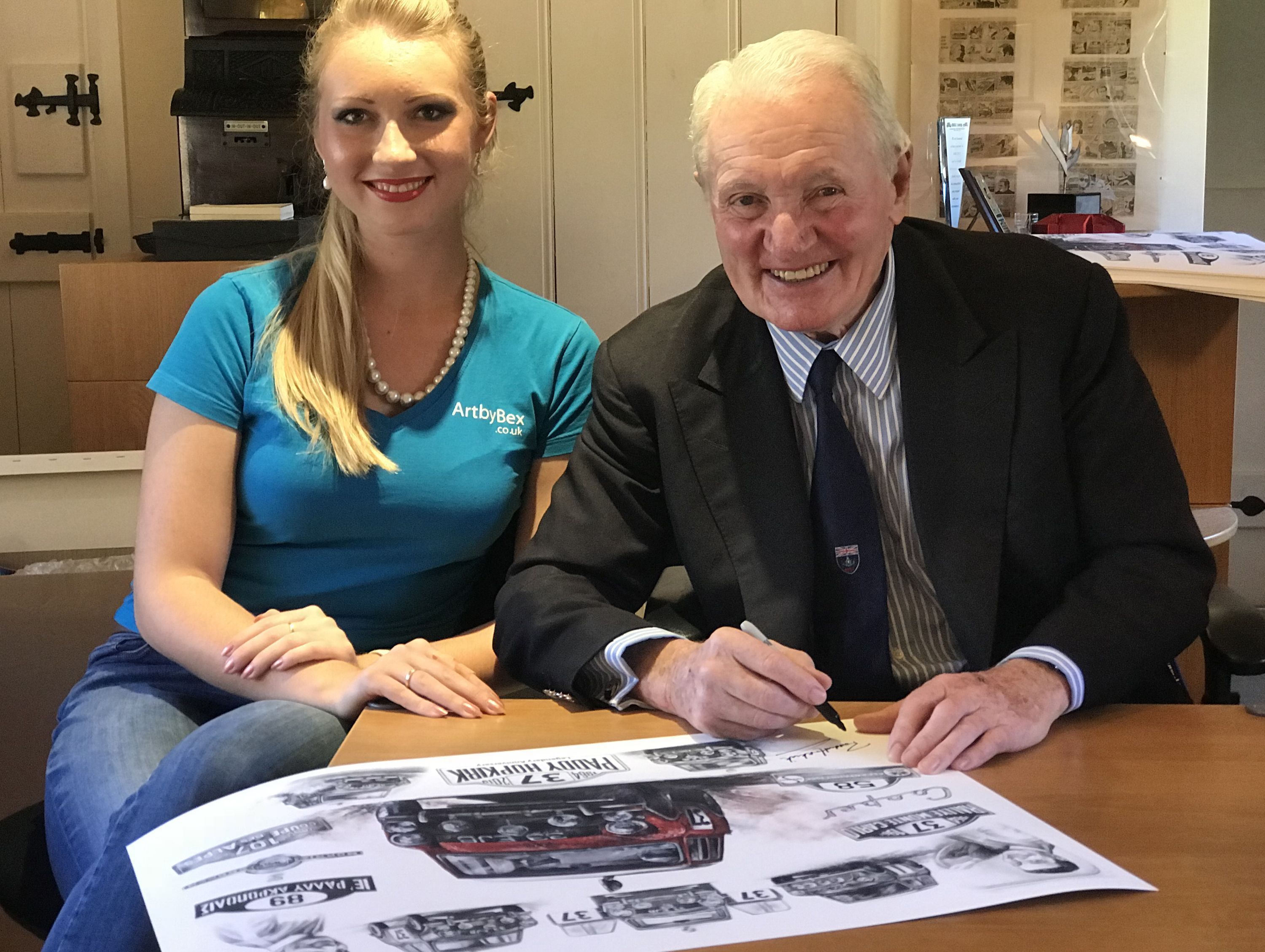 ArtbyBex and Paddy Hopkirk launch new artwork ArtbyBex launches new artwork depicting Paddy Hopkirks most famous victories