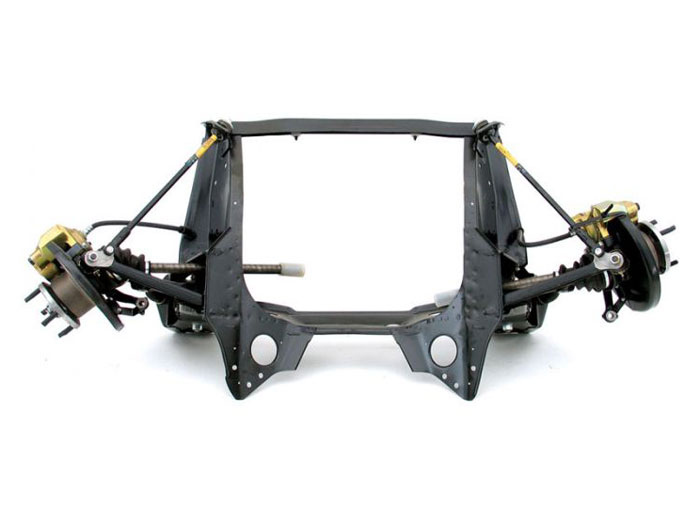 Fully assembled Classic Mini front subframe