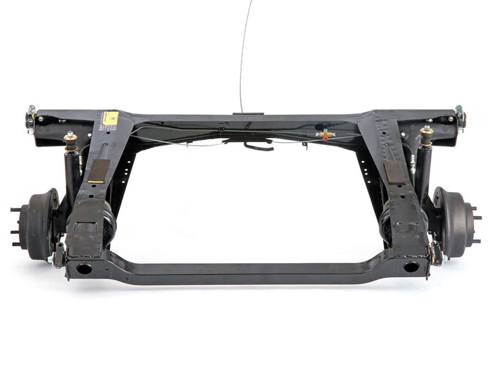 Fully assembled Classic Mini rear subframe