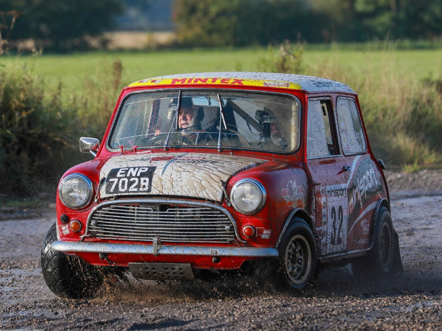 Classic Mini using Mini Sport brakes in motorsport
