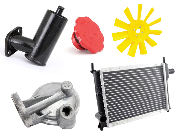 Classic Mini engine and cooling parts