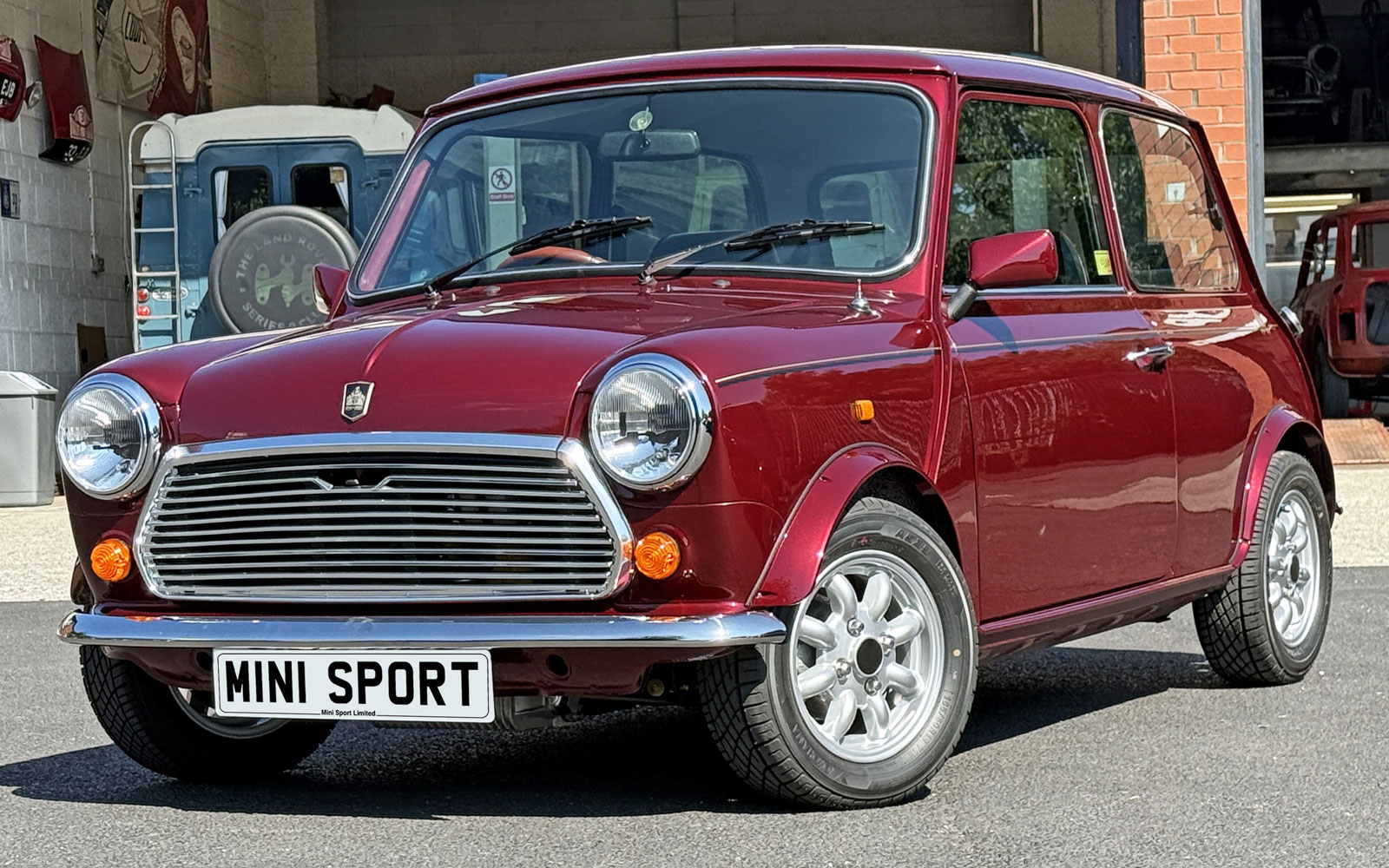 Finished Cherry Red Mini 30 following full restoration by Mini Sport