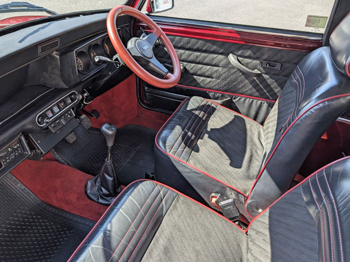 Original Mini 30 interior cleaned and restored